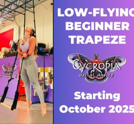 Cycropia Aerial Dance Fall 2025 Beginner Trapeze Class