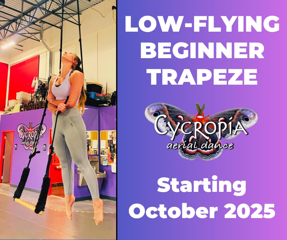 Cycropia Aerial Dance Fall 2025 Beginner Trapeze Class
